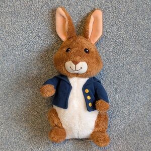Peter Rabbit Kohl’s Cares Stuffed Animal Brown Rabbit Blue Jacket 11" Plush